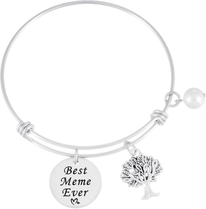 Meme Gifts Bracelet for Women - World's Best Bangle Jewelry