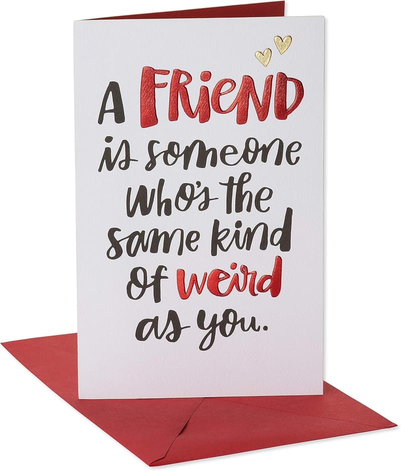 Valentine's Day Card for Friends - Quirky Design
