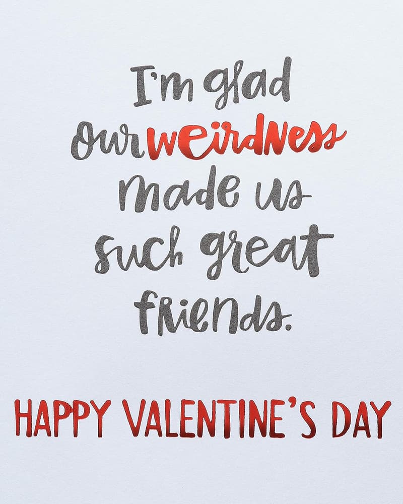 Valentine's Day Card for Friends - Quirky Design