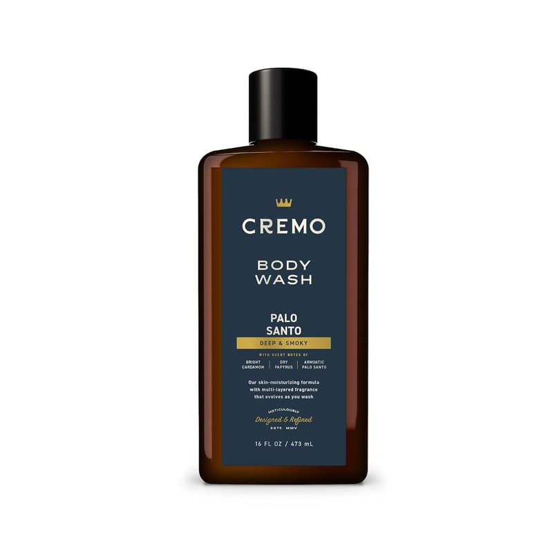 Cremo Men's Body Wash with Cardamom & Palo Santo, 16 oz