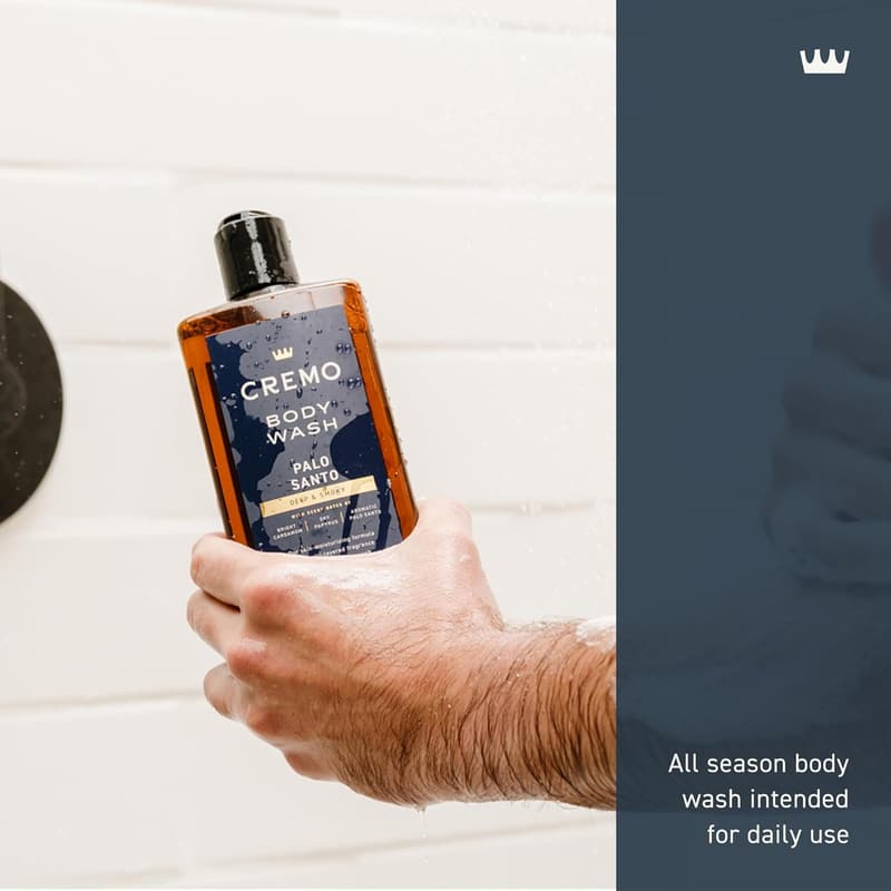 Cremo Men's Body Wash with Cardamom & Palo Santo, 16 oz