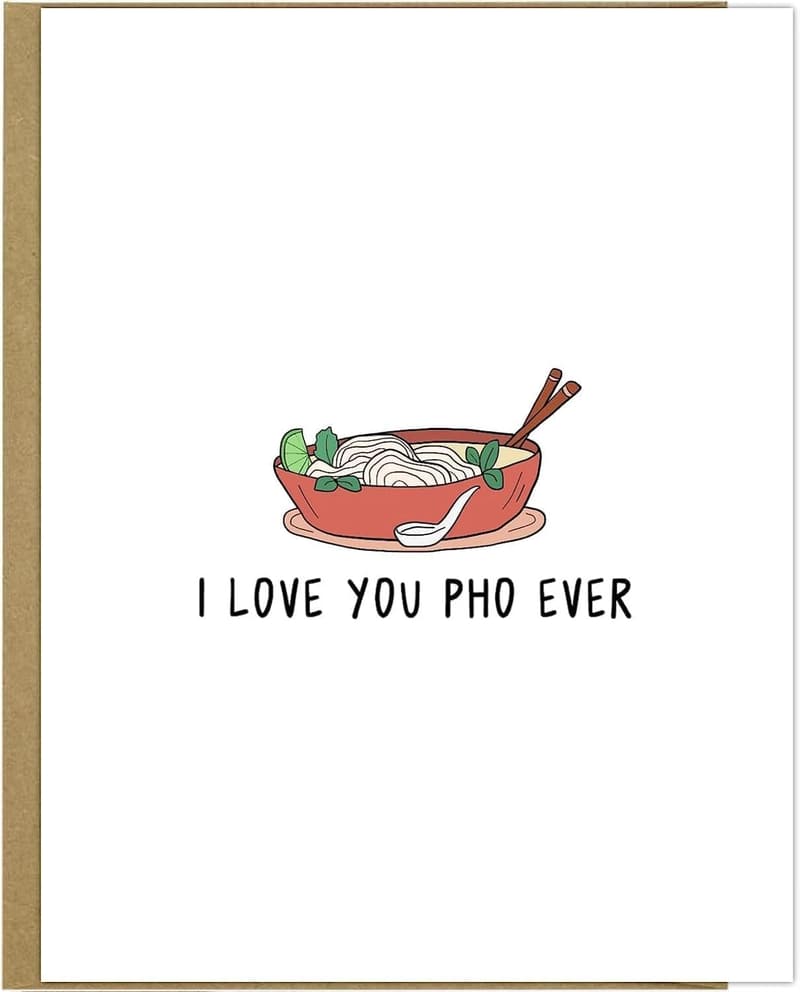 Punny Valentine's Day Cards for Couples - Love You Phoever