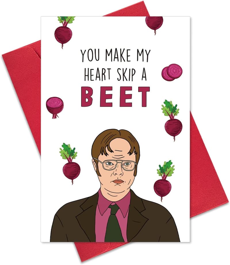 Valentine's Day Unique Card for Couples - Cute Office Design