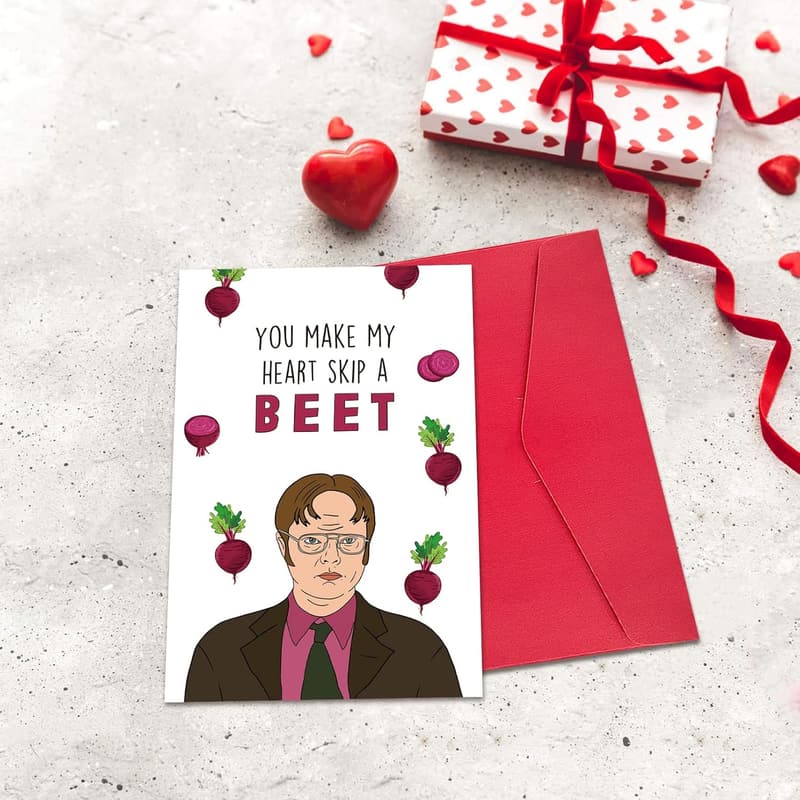 Valentine's Day Unique Card for Couples - Cute Office Design