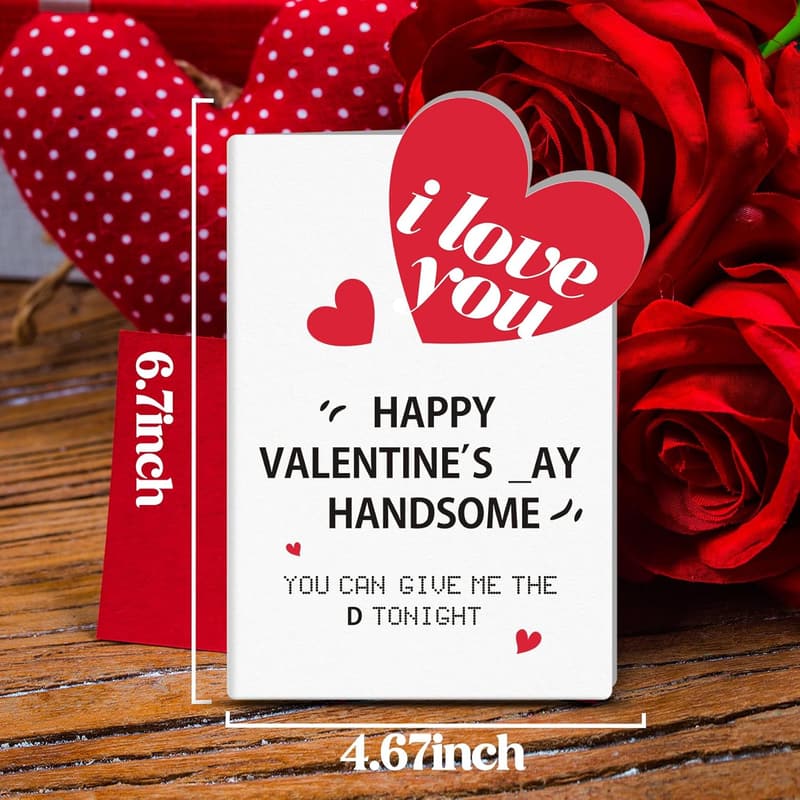 Funny Valentine's Day Card for Him - Gift for Husband or Boyfriend