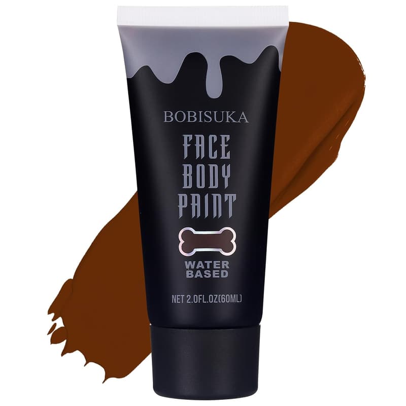 Water-Based Brown Face Body Paint for Halloween & Cosplay