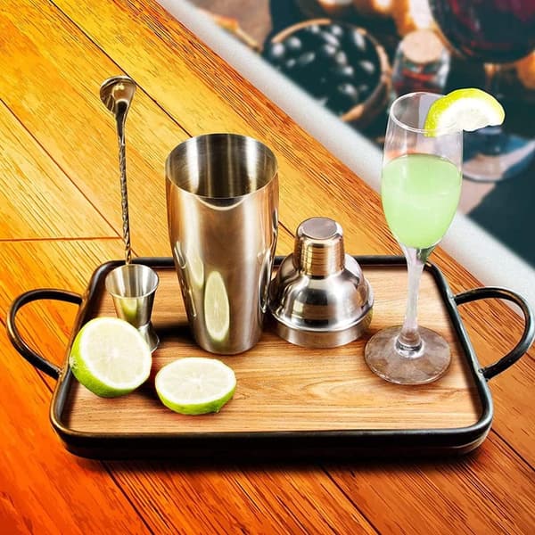 Professional Stainless Steel Cocktail Shaker Set with Measuring Jigger