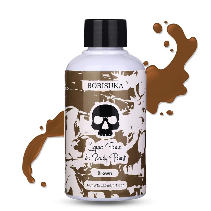 Washable Brown Face Paint for Halloween & Cosplay (130ml)