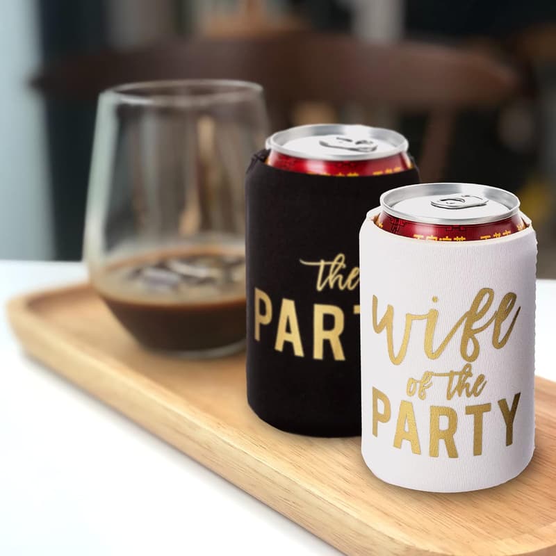 Bachelorette Party Can Coolers Set of 12 - Fun Decorations