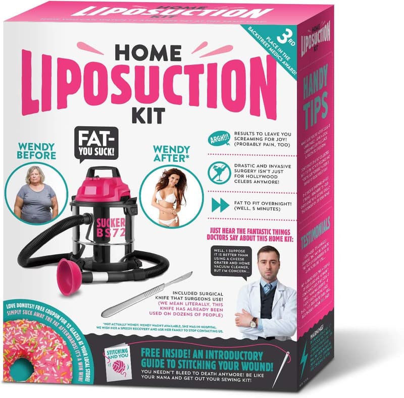 Home Liposuction Kit Prank Gift Box – Ideal White Elephant Gift