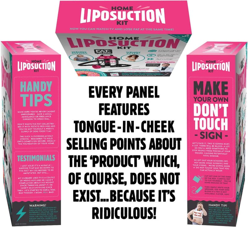 Home Liposuction Kit Prank Gift Box – Ideal White Elephant Gift