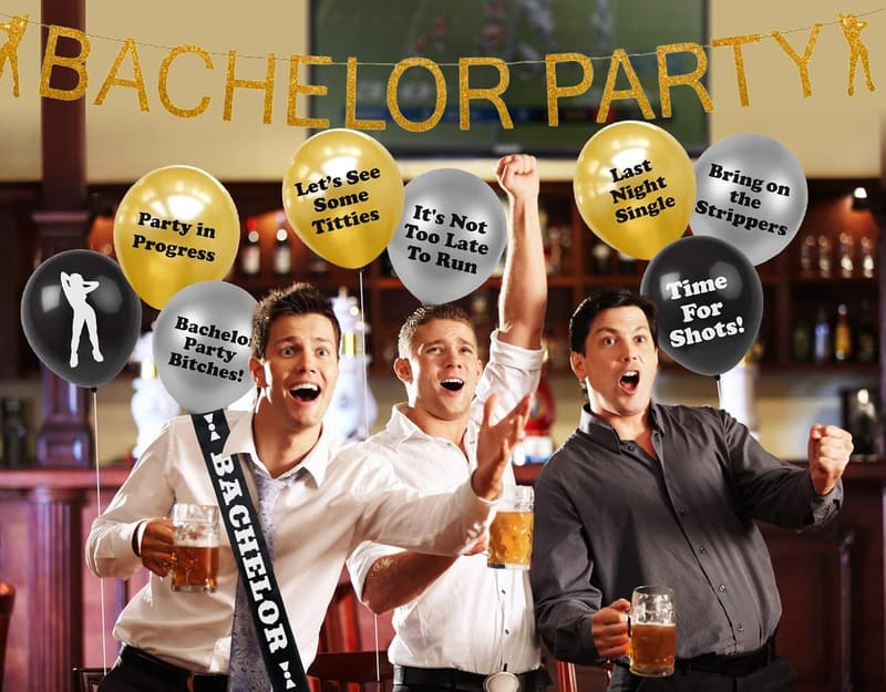 Bachelor Party Balloons | Pack of 16 | Funny Decorations