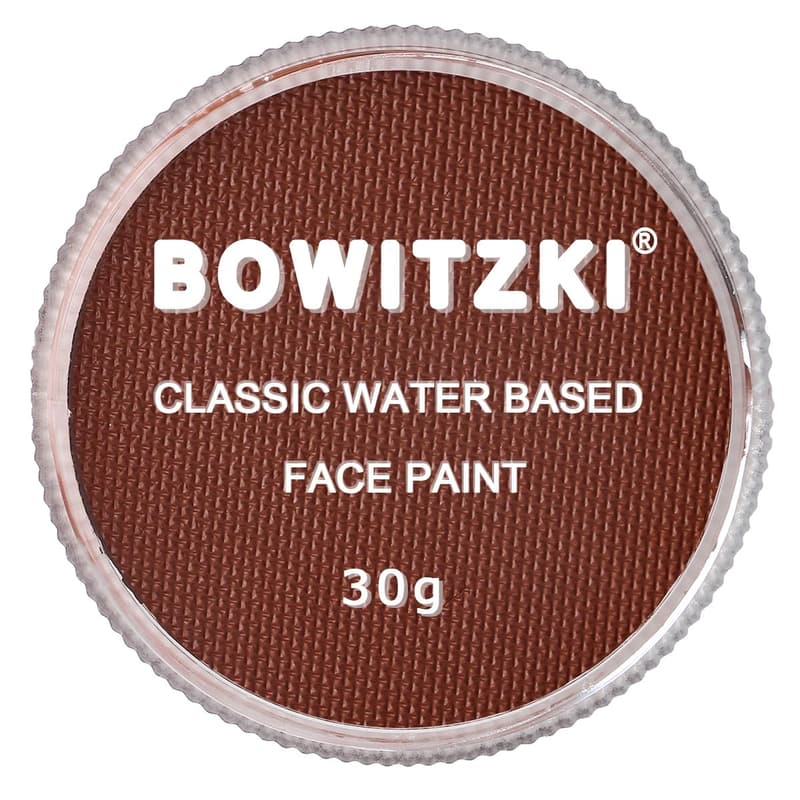Professional Water-Based Face Paint (Brown) for Kids & Adults