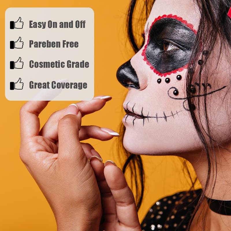 Professional Water-Based Face Paint (Brown) for Kids & Adults