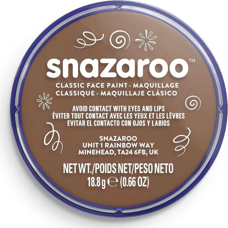 Beige Brown Snazaroo Classic Face & Body Paint, 18.8g