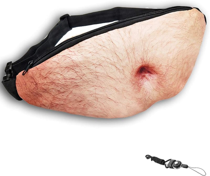 Funny Gag Gifts: 3D Beer Belly Fanny Pack for Adults