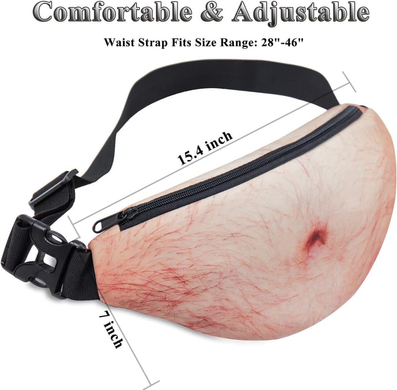 Funny Gag Gifts: 3D Beer Belly Fanny Pack for Adults