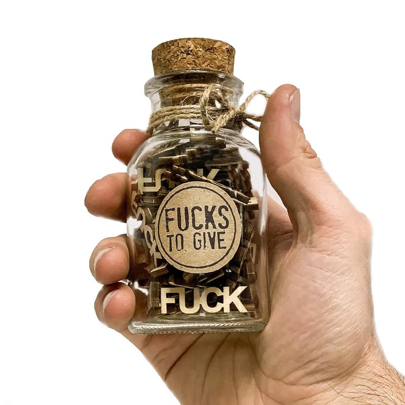Gag Gift Jar of Fucks – 5oz White Elephant Present
