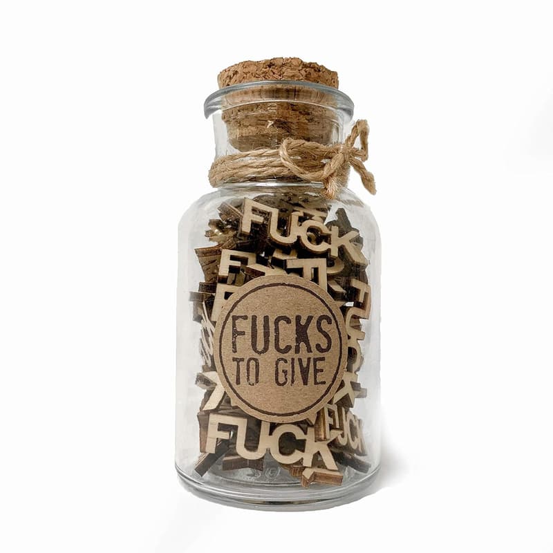 Gag Gift Jar of Fucks – 5oz White Elephant Present