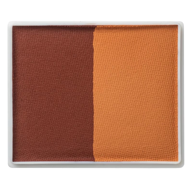 Brown/Mid Brown Face and Body Paint - 50g Split Cake