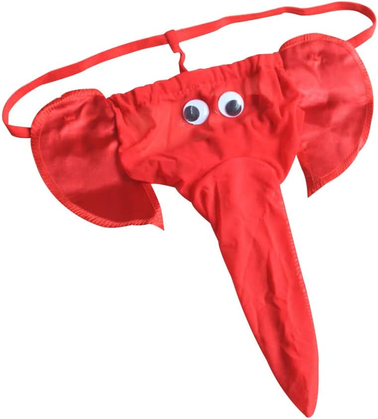 Funny Elephant Mesh Thong Underwear - Gag Gift for Him
