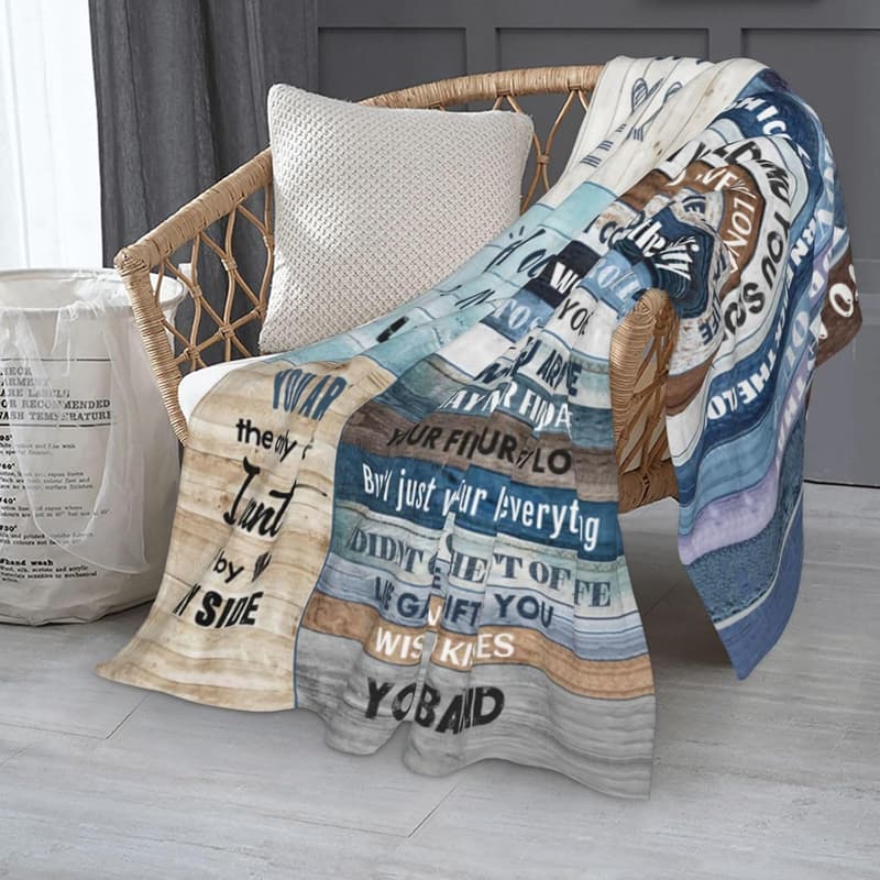 Anniversary Soft Flannel Throw Blanket for Wife (50x60)