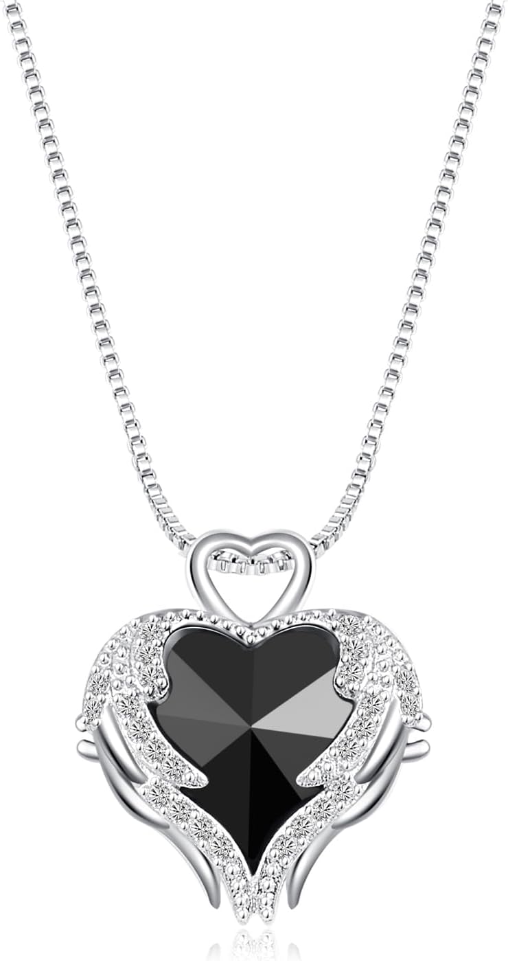 Anniversary Gift: Preserved Rose Heart Necklace & Jewelry Box