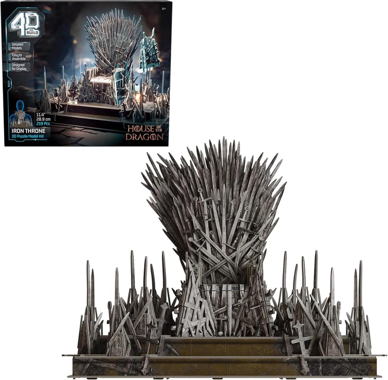 Game of Thrones Iron Throne 3D Model Kit for Adults & Teens