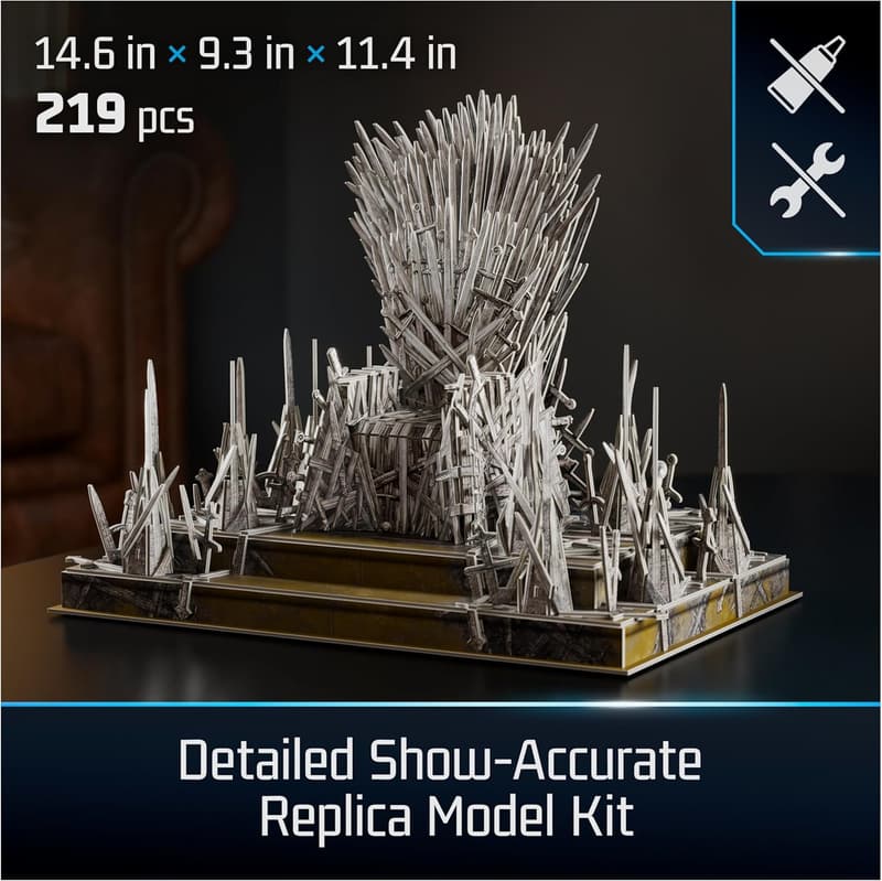 Game of Thrones Iron Throne 3D Model Kit for Adults & Teens