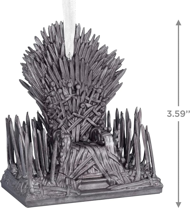House of The Dragon Iron Throne Christmas Ornament
