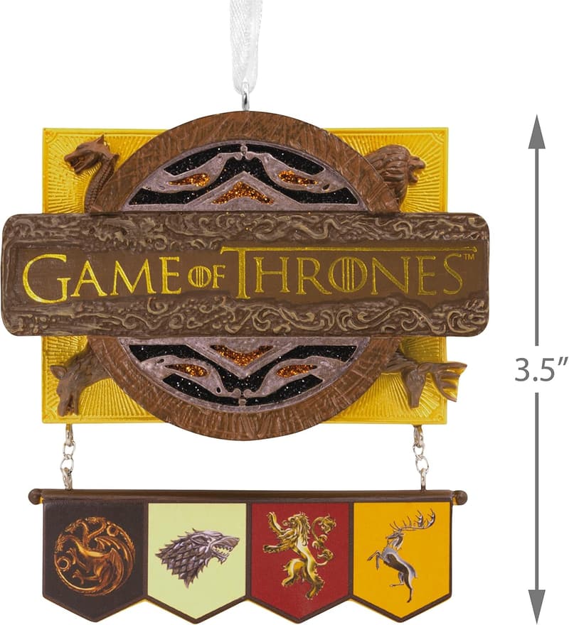 Game of Thrones Christmas Ornament - House Targaryen, Stark, Lannister, Baratheon