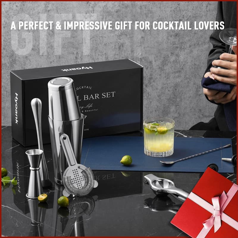 Professional 25-Piece Bartender Kit for New Bartenders
