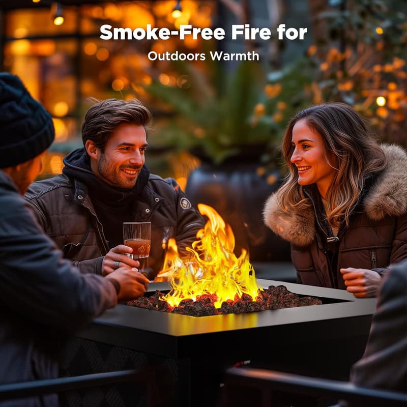 Outdoor Propane Fire Pit Table, 50,000 BTU, CSA-Certified