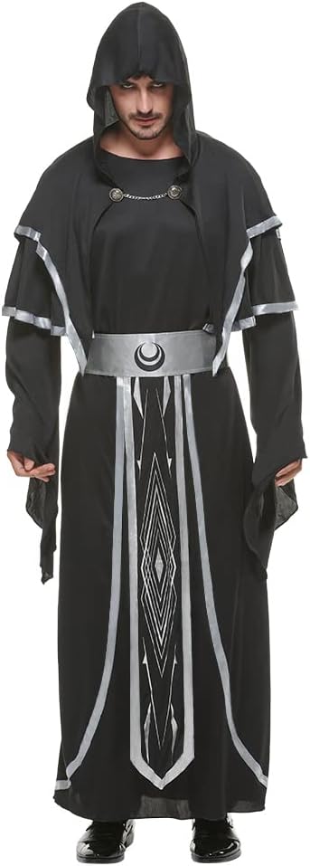 Medieval Warlock Robe Halloween Costume for Men