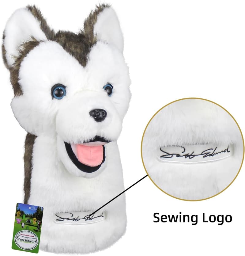 Cute Animal Design Golf Club Headcover for Drivers & Woods