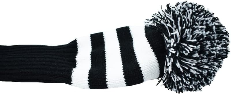 Golf Club Head Covers Set - Knitted Stripes for Drivers & Fairways