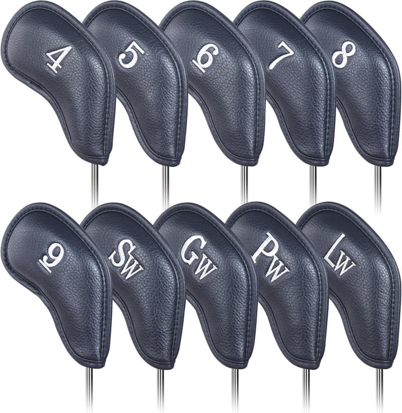 Customizable Magnetic Golf Iron Headcovers with Large Number