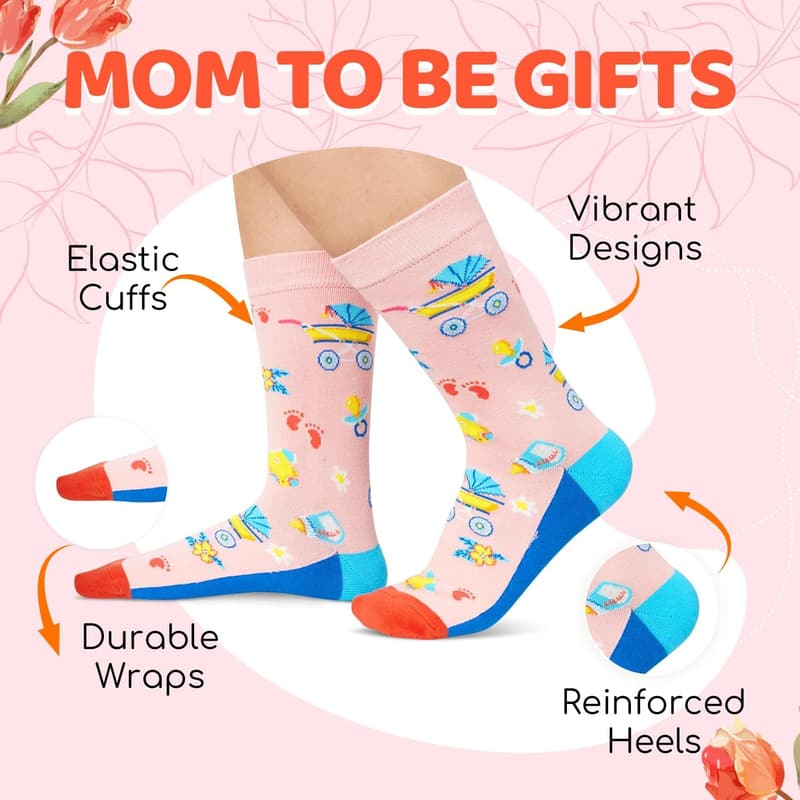 Mothers Day Gifts: Maternity Pregnancy Socks for New Moms