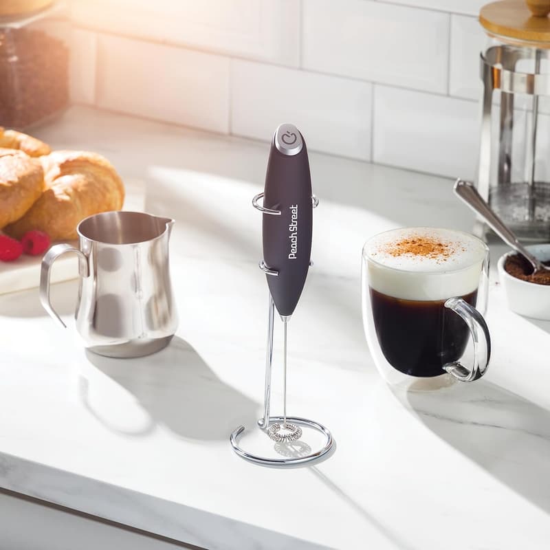 Battery Operated Stainless Steel Milk Frother for Coffee & Lattes