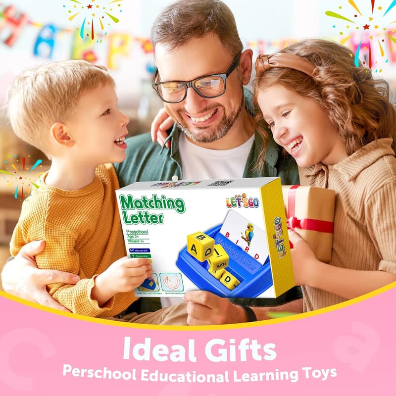 Matching Letter Spelling Game for Preschool Girls, Ages 3-8