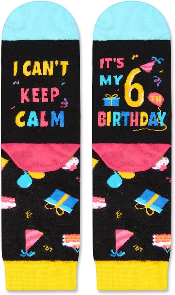 Tween Birthday Gift Socks for Kids Age 5-12 - Gift Boxed