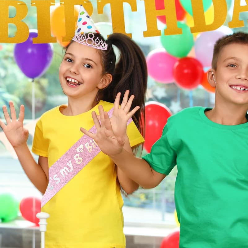 6th Birthday Party Supplies Set for Girls - Pink Decorations