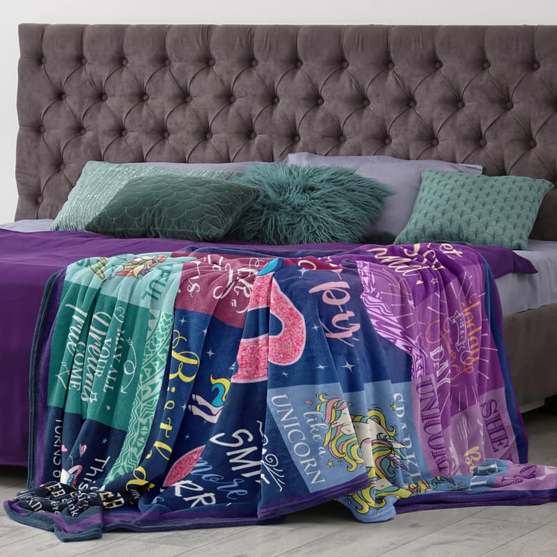 6th Birthday Blanket Gift for Girls, 50