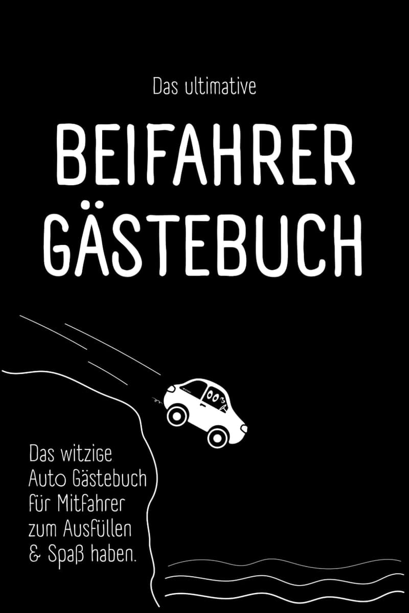 Funny Car Guest Book for Passengers – Ideal Gift for Drivers