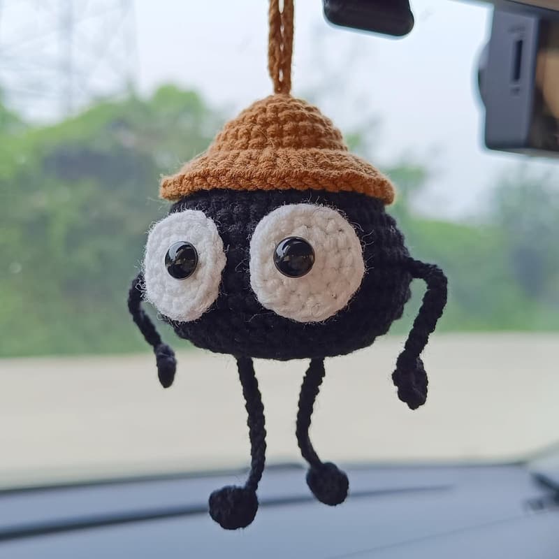 Soot Sprite Anime Rear View Mirror Hanging Ornament