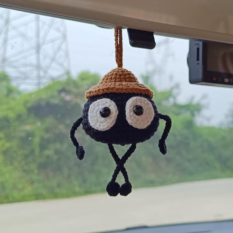 Soot Sprite Anime Rear View Mirror Hanging Ornament