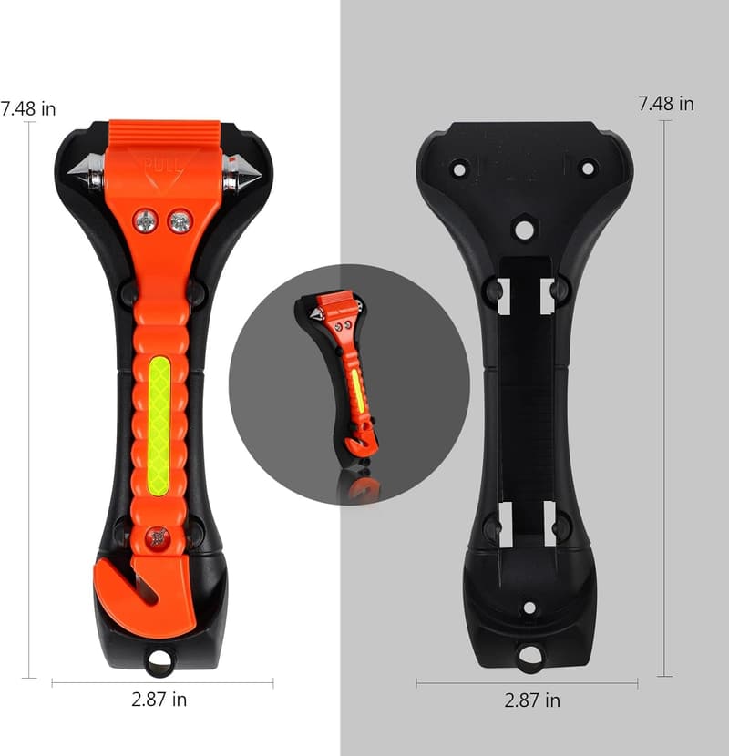Car Emergency Escape Tool Set with Window Breaker and Seat Belt Cutter