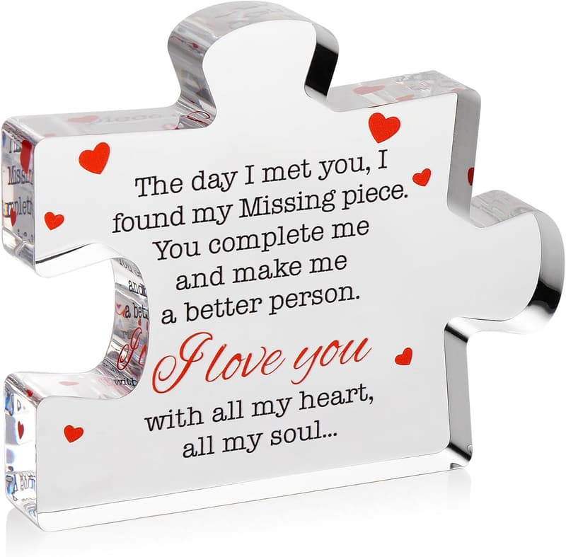 Valentine's Day Acrylic Love Puzzle for Couples