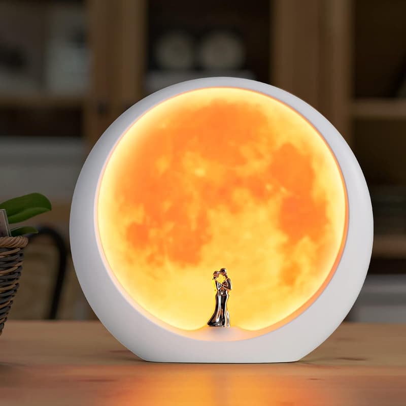 Anniversary Moon Lamp Night Light for Couples