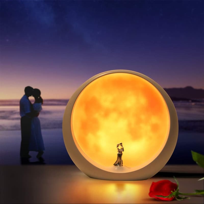 Anniversary Moon Lamp Night Light for Couples